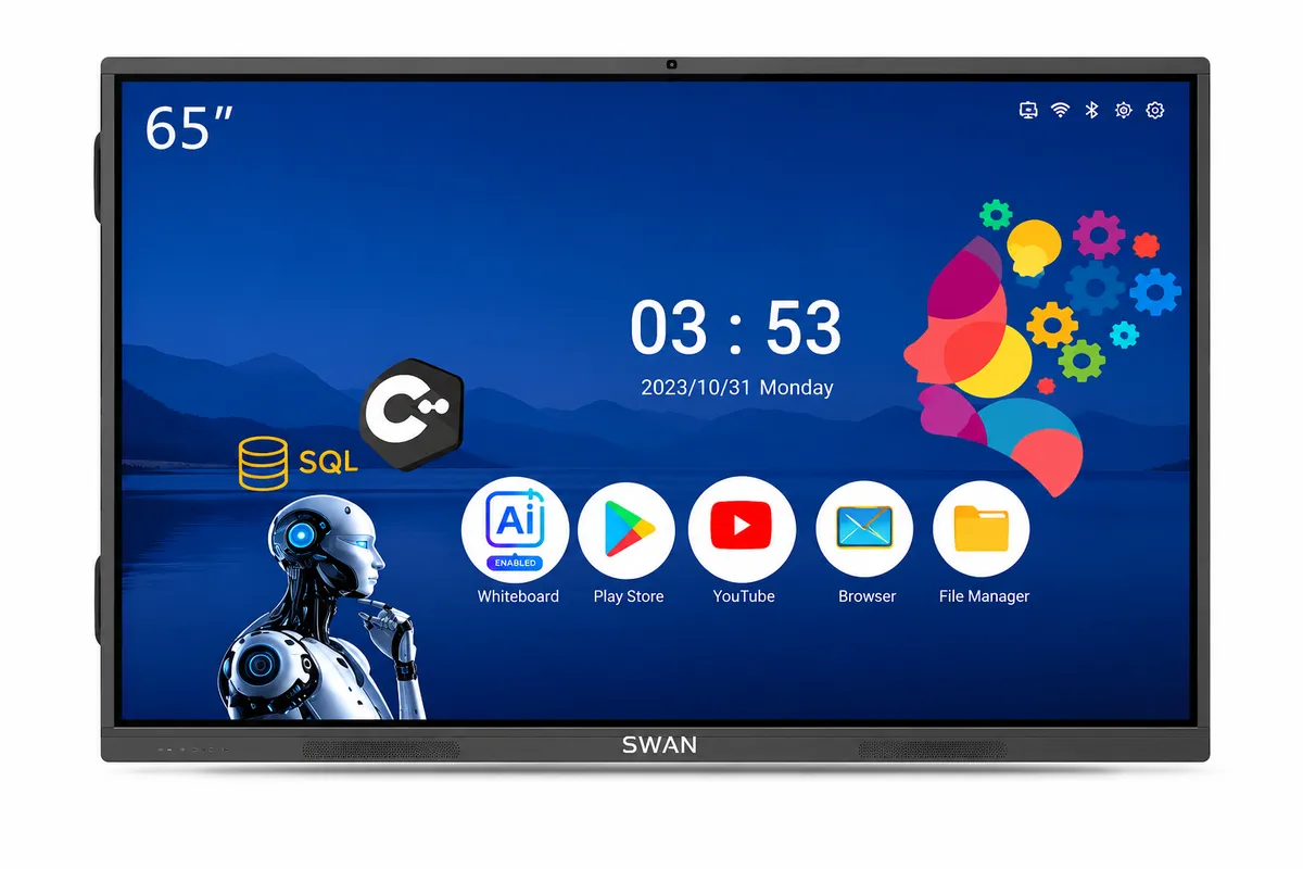 SWAN 55 Inch 4K Smart Interactive Flat Panel Board